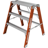 Buildman™ Step-up Workbench, 3' H x 34.75" W x 33.25" D, 300 lbs. Capacity, Fibreglass VD700 | Par Equipment