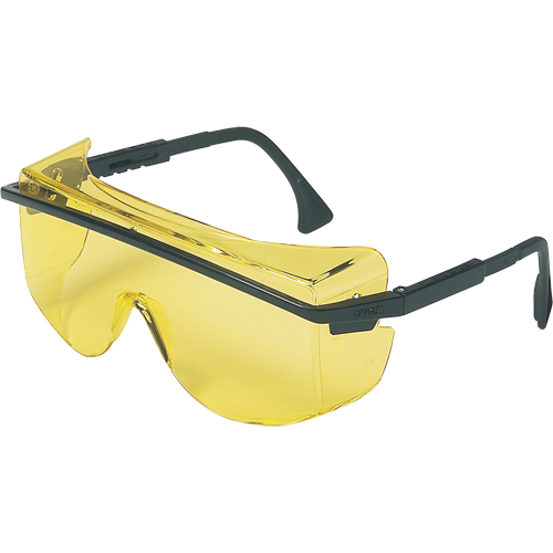 Lunettes de s&eacute;curit&eacute; Uvex Astrospec OTG 3001, Lentille Ambr&eacute;e, Anti-&eacute;gratignures, ANSI Z87+/R&eacute;pond ou surpasse la norme CSA Z94.3 Par Equipment