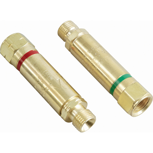 Antiretours pare-flammes - Oxy/gaz combustibles, Ensemble pour oxyg&egrave;ne-gaz combustible, Style pour adapteur de d&eacute;tendeur Par Equipment