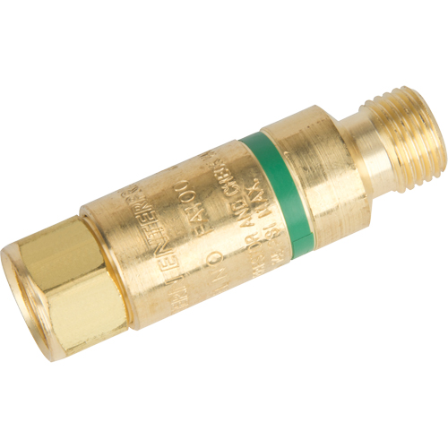 Antiretours pare-flammes - Oxy/gaz combustibles, Gaz combustibles (rouge)/Oxyg&egrave;ne (vert), Style pour chalumeau Par Equipment