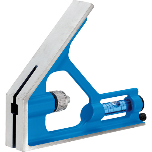True Blue&reg; Combination Square, 12" L, 1/16" Graduations, Steel, Plain Par Equipment