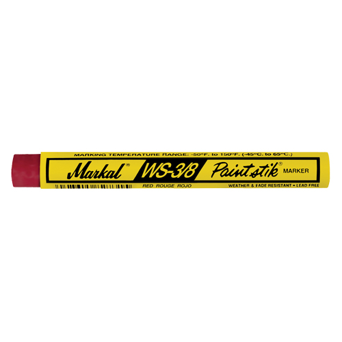 B&acirc;ton de peinture WS-3/8 Paintstik, B&acirc;ton plein, Rouge Par Equipment