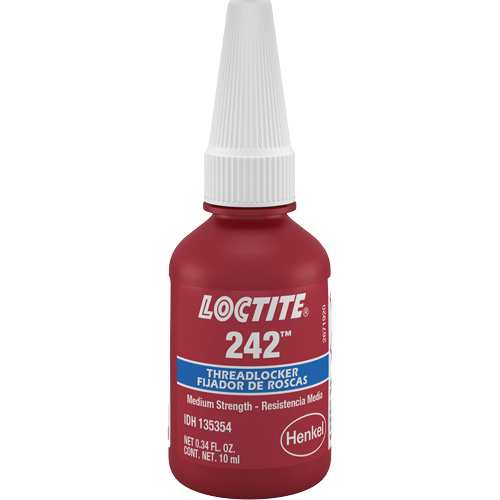 Threadlocker 242 , Blue, Medium, 10 ml, Bottle Par Equipment