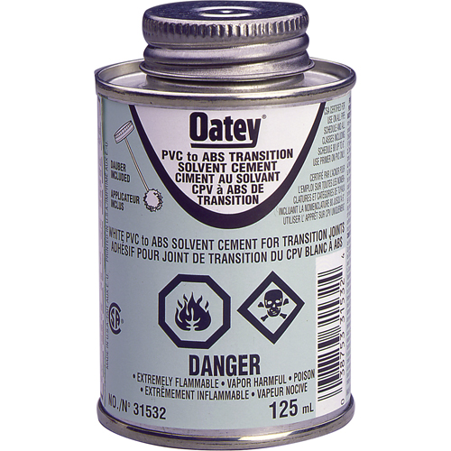 Ciment de transition ABS &agrave; PVC Par Equipment