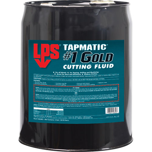 Tapmatic&reg; #1 Gold Cutting Fluids, 5 gal. Par Equipment