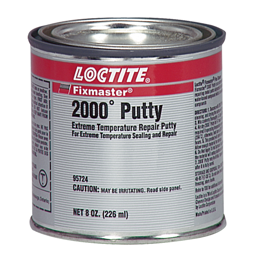 Fixmaster&reg; 2000° Putty, 8 oz., Cartridge, Silver Par Equipment
