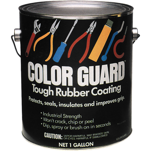 Rev&ecirc;tement de caoutchouc robuste Color Guard, Rouge, Gallon Par Equipment