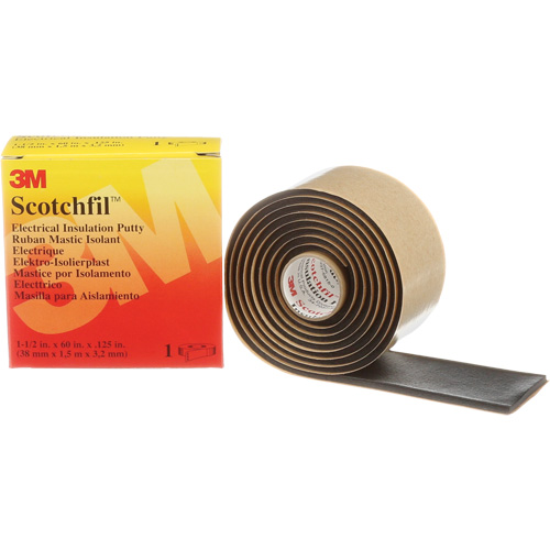 Scotchfil Electrical Insulation Putty, Roll, Black Par Equipment