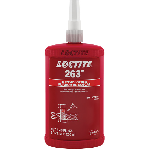 Compos&eacute; de blocage 263 s&eacute;chage rapide, Rouge, &eacute;lev&eacute;, 250 ml, Bouteille Par Equipment