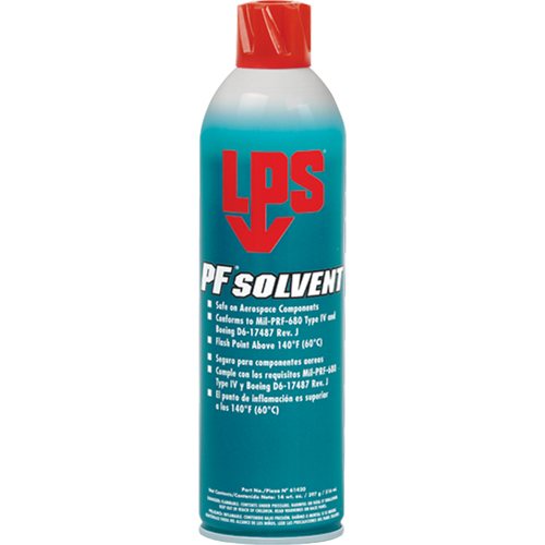PF&reg; Solvent, Aerosol Can Par Equipment