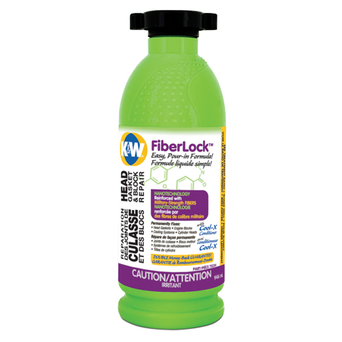 Fluide de r&eacute;paration pour joint de culasse et bloc-moteur Fiberlock, Bouteille, Beige Par Equipment