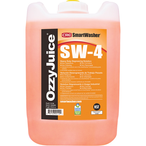 Smartwasher&reg; Industrial Grade Cleaning Solution, Jug Par Equipment