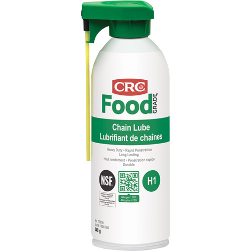 Lubrifiant &agrave; chaîne pour usine alimentaire, Canette a&eacute;rosol Par Equipment