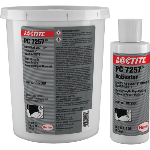 Fixmaster&reg; Magna-Crete&reg; Concrete Repair, Kit, Grey Par Equipment