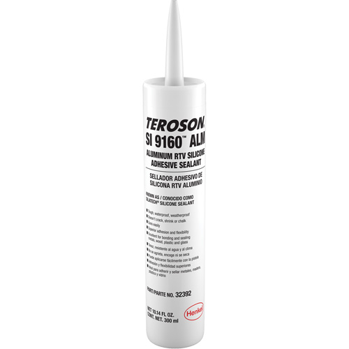 Scellant &agrave; la silicone Teroson SI 9160, Cartouche, Aluminium Par Equipment