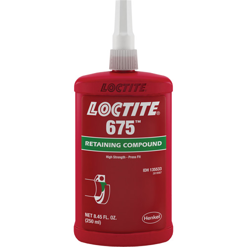 Compos&eacute; de blocage Loctite 675, 250 ml, Bouteille, Vert Par Equipment