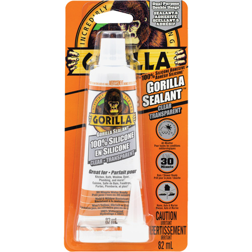 100% Silicone Sealant, 2.8 oz., Tube, Clear Par Equipment