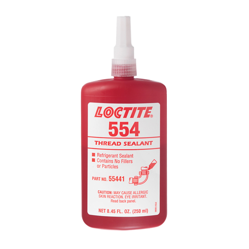 Produit d'&eacute;tanch&eacute;it&eacute; pour raccords filet&eacute;s 554, Bouteille, 10 ml, -53,89° C - 148,89° C/-65°F - 300°F Par Equipment