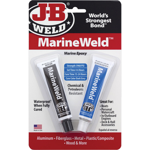 MarineWeld Epoxy, Two-Part, Tube, 3 oz., Grey Par Equipment