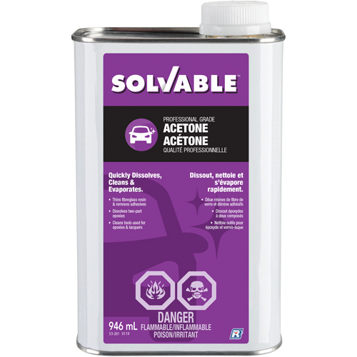 Liquid Acetone, 946 ml Par Equipment