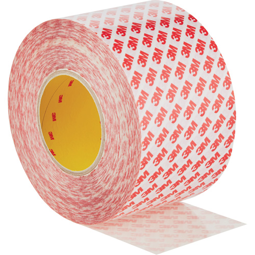 Ruban adh&eacute;sif double face, Polyester, 100 mm (3,93") la x 50 m (164') lo, 8 mils &eacute;pais Par Equipment