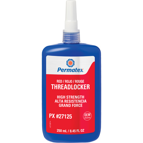 Threadlocker, Red, High, 250 ml, Bottle Par Equipment