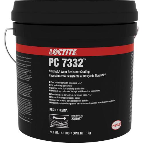 Rev&ecirc;tement de protection contre lusure 7332 Nordbak, Gris, 10 kg, Seau Par Equipment