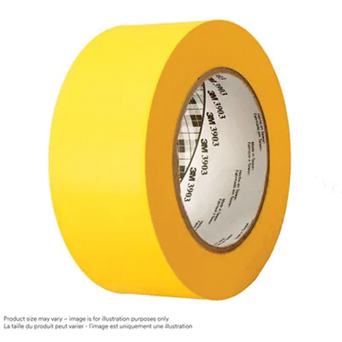 Ruban pour conduites en vinyle 3903, 76 mm (3") la x 45,75 m (150') lo, 6,5 mils, Jaune Par Equipment