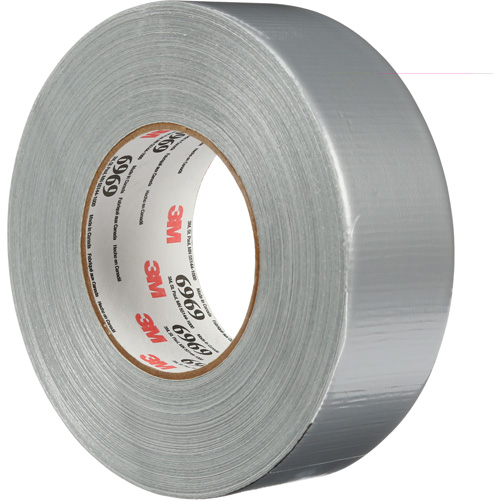 6969 Extra Heavy-Duty Duct Tape, 10.7 mils, Silver, 48 mm (2") x 55 m (180') Par Equipment