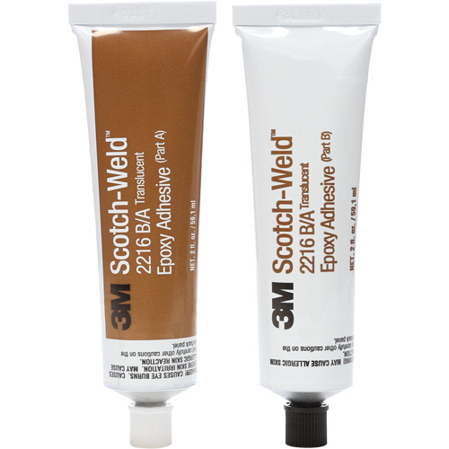 Scotch-Weld Adhesive, 2 fl. oz., Kit, Two-Part, Translucent Par Equipment