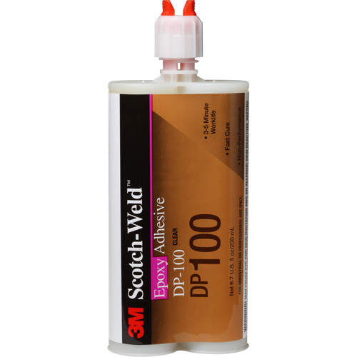 Scotch-Weld Adhesive, 200 ml, Cartridge, Two-Part, Translucent Par Equipment