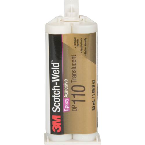 Scotch-Weld Adhesive, 1.64 fl. oz., Dual Cartridge, Two-Part, Clear Par Equipment