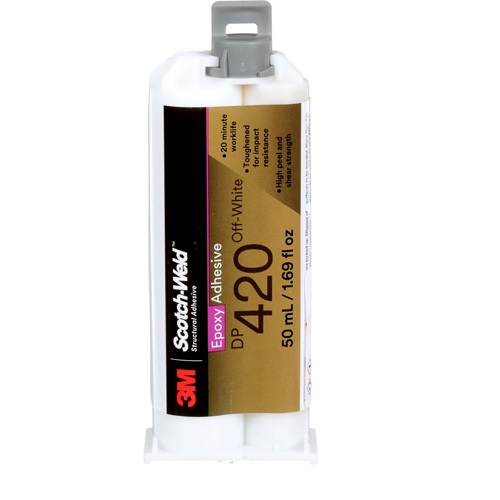 Scotch-Weld Adhesive, 1.25 fl. oz., Cartridge, Two-Part, Off-White Par Equipment