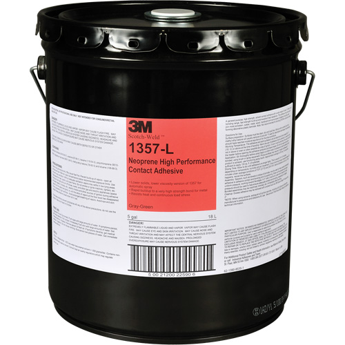 Neoprene High-Performance Contact Adhesive, Drum, 5 gal., Green Par Equipment