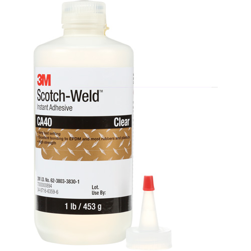 Adh&eacute;sif instantan&eacute; CA5 Scotch-Weld, Transparent, Bouteille, 1 lb Par Equipment