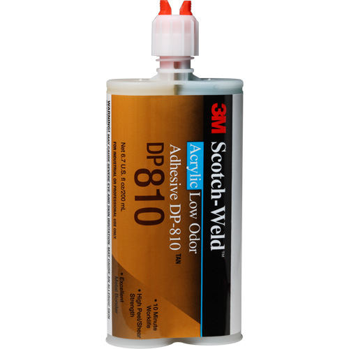 Scotch-Weld Low-Odor Acrylic Adhesive, Two-Part, Cartridge, 200 ml, Off-White Par Equipment