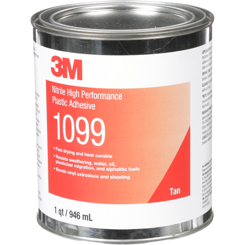 Plastic Adhesive, 946 ml, Can, Tan Par Equipment