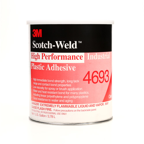 Adh&eacute;sif en plastique industriel haute performance, 1 gal., Gallon, Jaune Par Equipment
