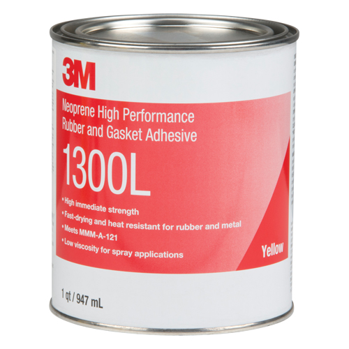 Rubber & Gasket Adhesive, Can, Yellow Par Equipment