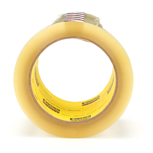 Ruban pour sceller les boîtes Scotch 375, Adh&eacute;sif Thermofusible, 3,1 mils, 72 mm (3") x 50 m (164') Par Equipment