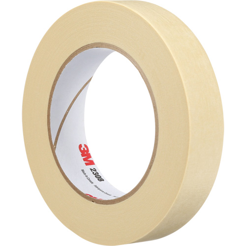 2308 Masking Tape, 24 mm (1") x 55 m (180'), Tan Par Equipment