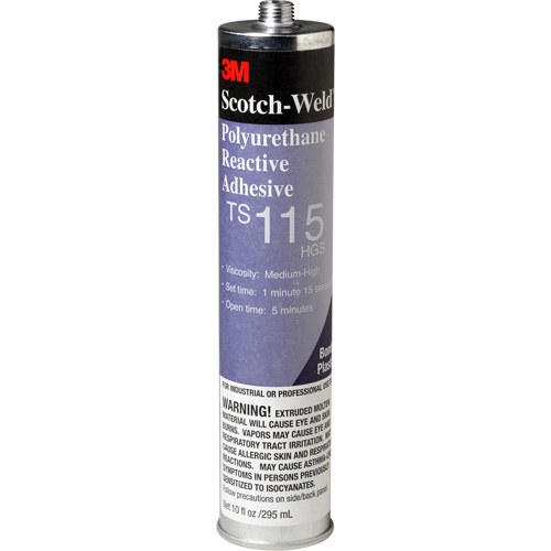 Scotch-Weld PUR Adhesive, 10 oz., Cartridge, Clear Par Equipment