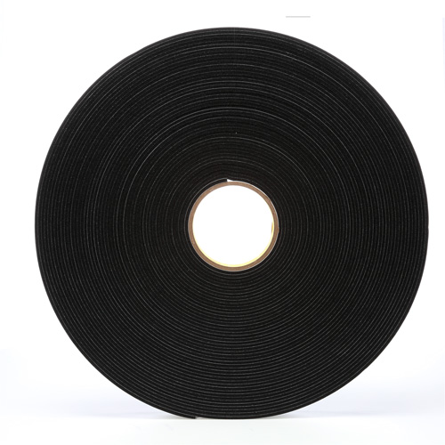 4508 Vinyl Foam Tape, 25.4 mm (1") W x 32.9 m (108') L, 125 mils, Black Par Equipment