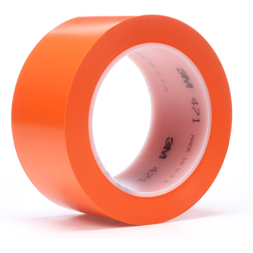 Ruban en vinyle 471, 19 mm (3/4") la x 32,9 m (108') lo, 5,2 mils, Orange Par Equipment