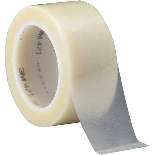 Ruban en vinyle 471, 50,8 mm (2") la x 32,9 m (108') lo, 5,2 mils, Transparent Par Equipment