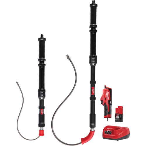 Ensemble de d&eacute;gorgeoir durinoir 2 outils M12 Trapsnake, &eacute;lectrique, Tulipe, 4'/6' Longueur du c&acirc;ble, 1/2"/3/8" Diam&egrave;tre du c&acirc;ble Par Equipment