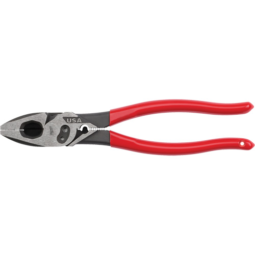 Lineman's Dipped Grip Pliers with Crimper & Bolt Cutter Par Equipment