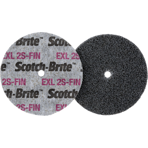 Scotch-Brite EXL Unitized Wheel, 3" x 1/2", 1/4" Arbor Par Equipment