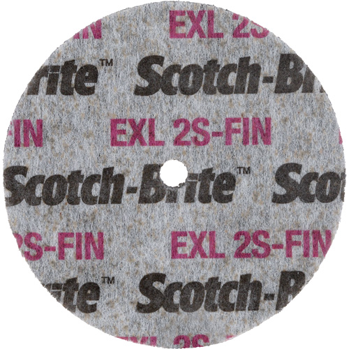 Scotch-Brite EXL Unitized Wheel, 3" x 1/2", 1/4" Arbor Par Equipment