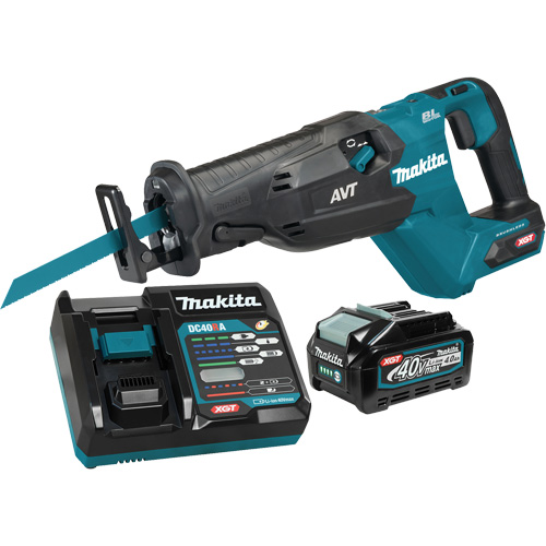 XGT Brushless Cordless Reciprocating Saw, 40 V, Lithium-Ion Battery, 0-3000 SPM Par Equipment